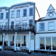 The Hotel Continental is in a prime location as it's the only beach front hotel in Whitstable.