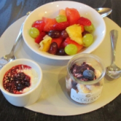 Examples of the desserts which were available every day at the lunchtime buffet